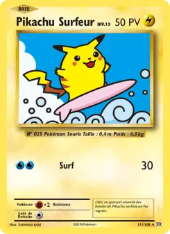 Pikachu Surfeur — Évolutions