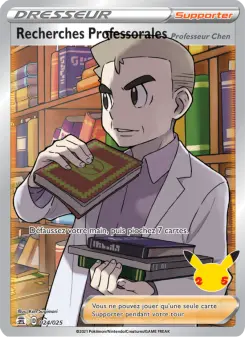 Recherches Professorales (Professeur Chen) — Célébrations