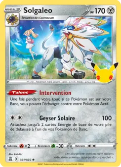 Solgaleo — Célébrations